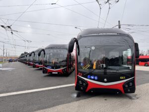 Nové bezbariérové trolejbusy v Českých Budějovicích